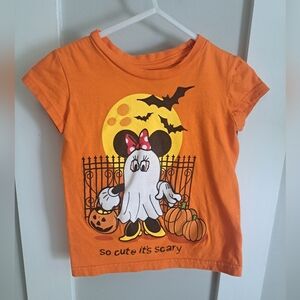 Disney Minnie Mouse Halloween Tee – “So Cute It’s Scary” – Size 2/3